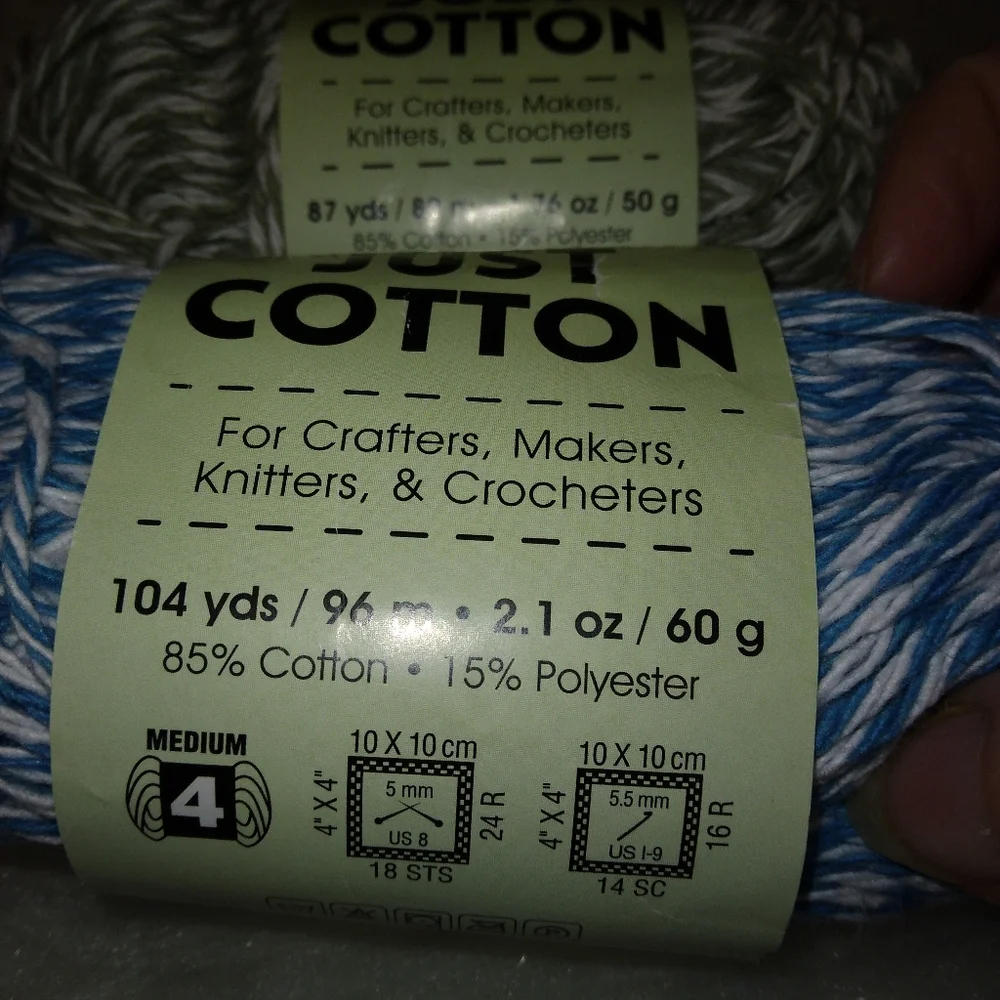 YARN Premier Just Cotton yarn, 2 skeins